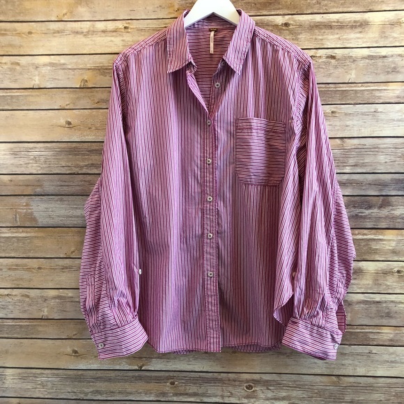 Free People Tops - Free People Tie It In A Bow Button Down Shirt NWT